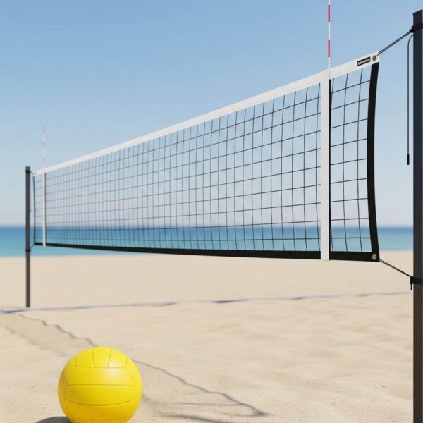 Volleyballsett med nett og stolper